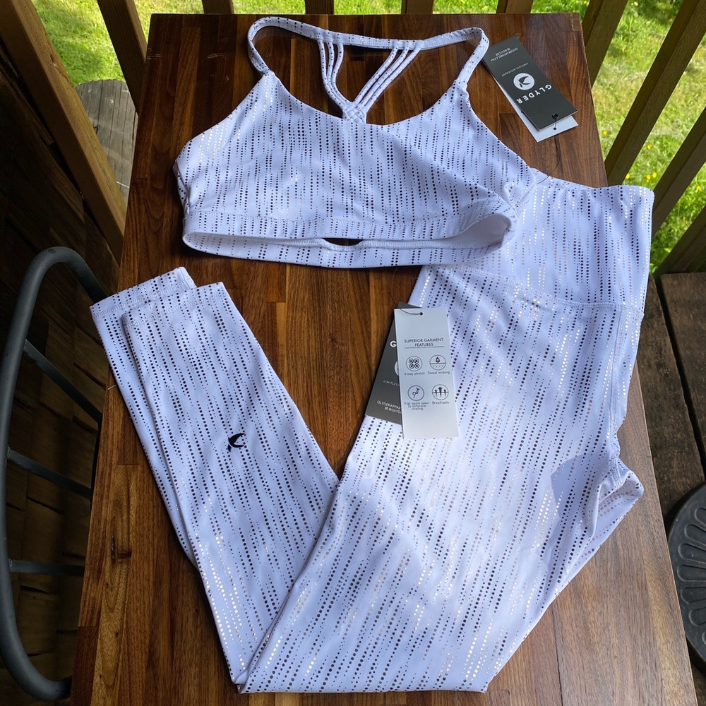 Glyder two piece workout outfit matching